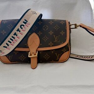 Louis Vuitton Monogram Crossbody with Tan Accents